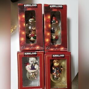 Kirkland Waterglobe Ornaments Set Of 4